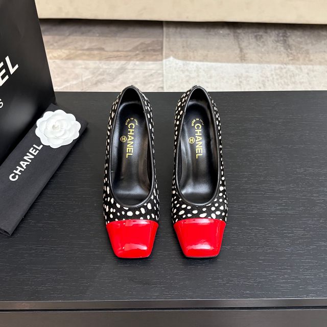 CC original lambskin 90mm pumps CH00285