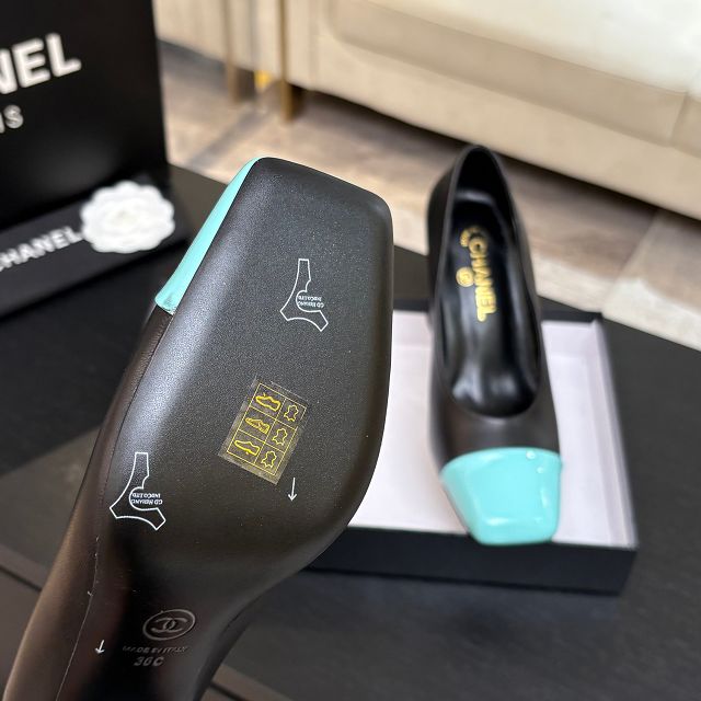 CC original lambskin 90mm pumps CH00285