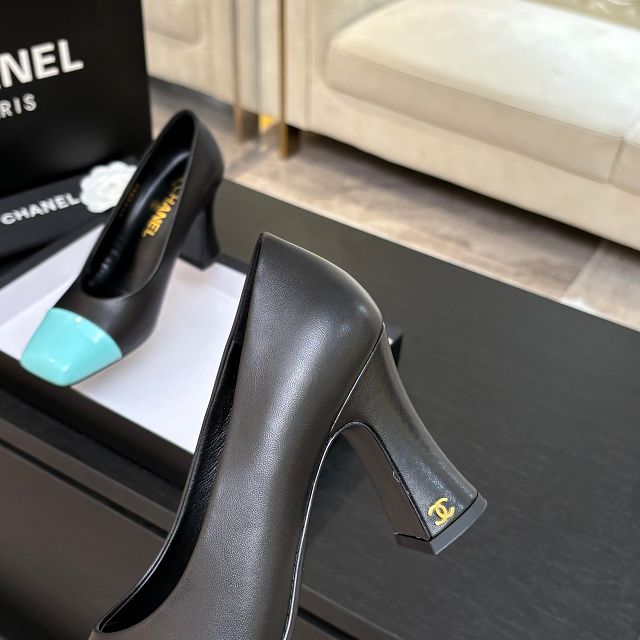 CC original lambskin 90mm pumps CH00285