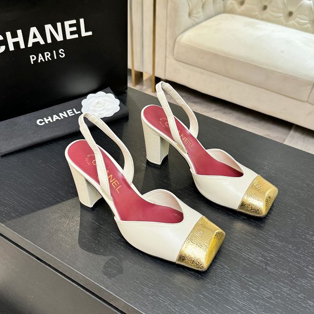 CC original lambskin 90mm slingbacks CH00281