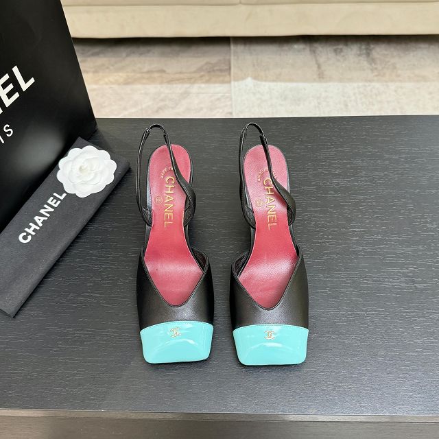 CC original lambskin 90mm slingbacks CH00281