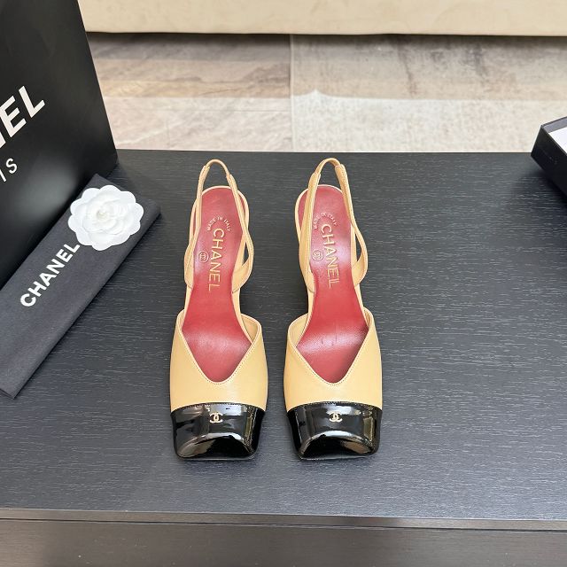 CC original lambskin 90mm slingbacks CH00281