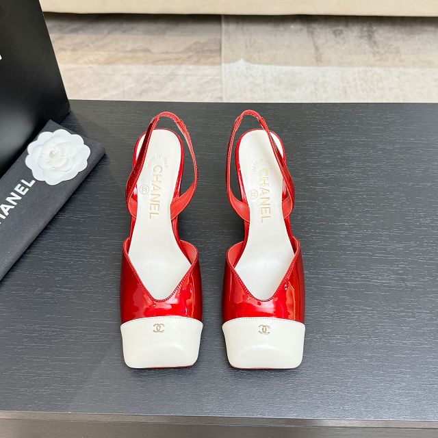 CC original lambskin 90mm slingbacks CH00281