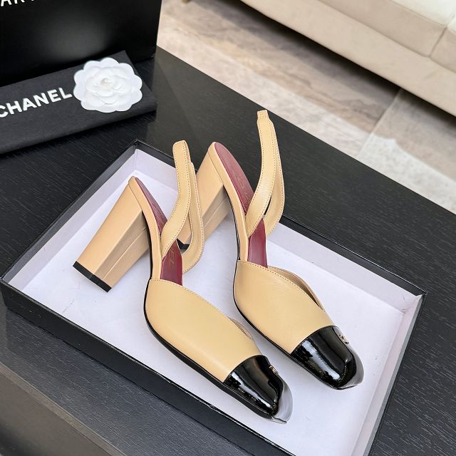 CC original lambskin 90mm slingbacks CH00281