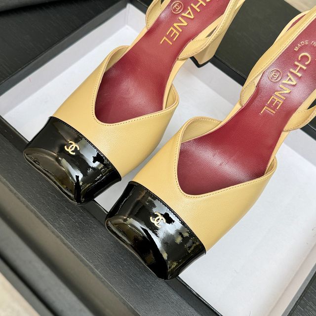 CC original lambskin 90mm slingbacks CH00281