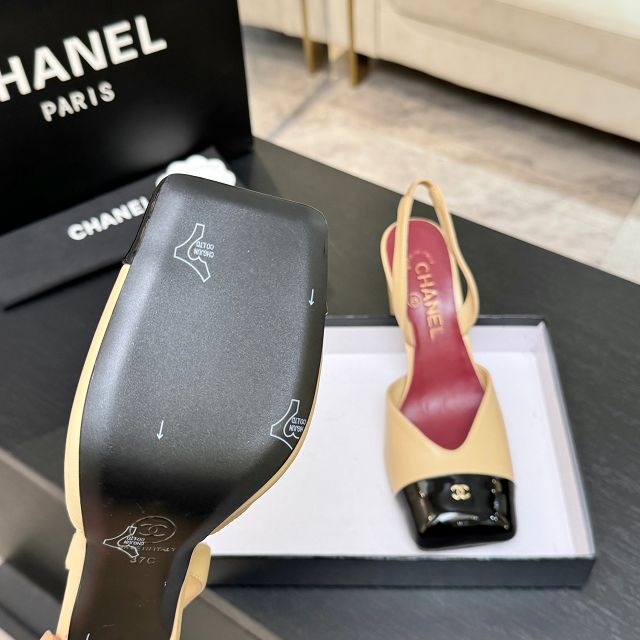 CC original lambskin 90mm slingbacks CH00281