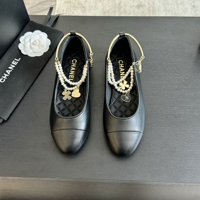 CC original lambskin ballet flats CH00265