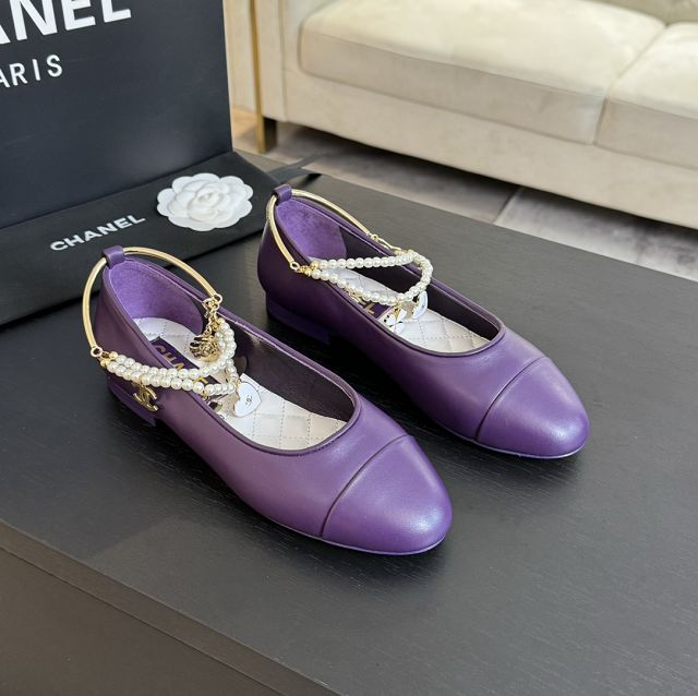 CC original lambskin ballet flats CH00265