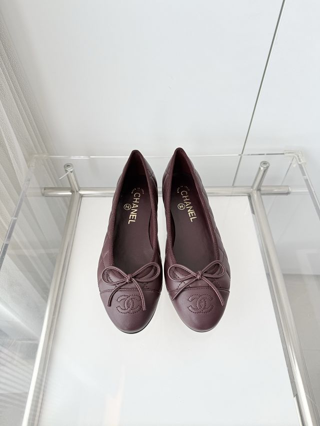 CC original lambskin ballet flats CH00284