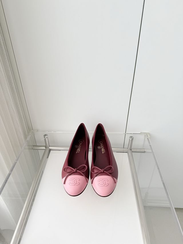 CC original lambskin ballet flats CH00284