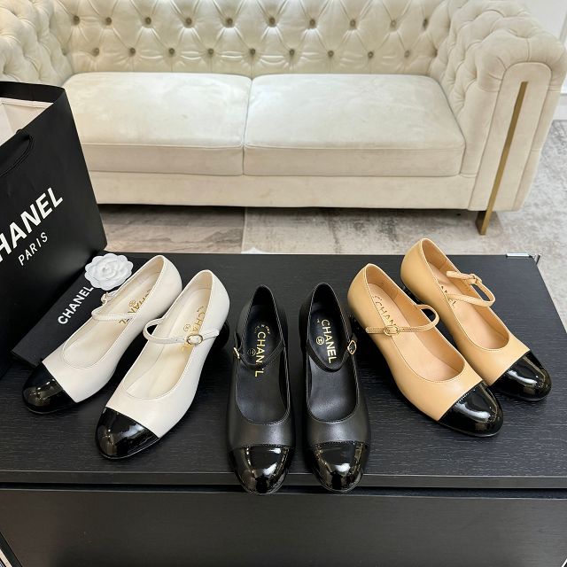 CC original lambskin mary janes CH00256