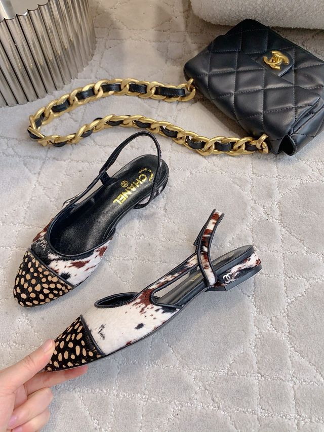 CC original lambskin slingbacks CH00274