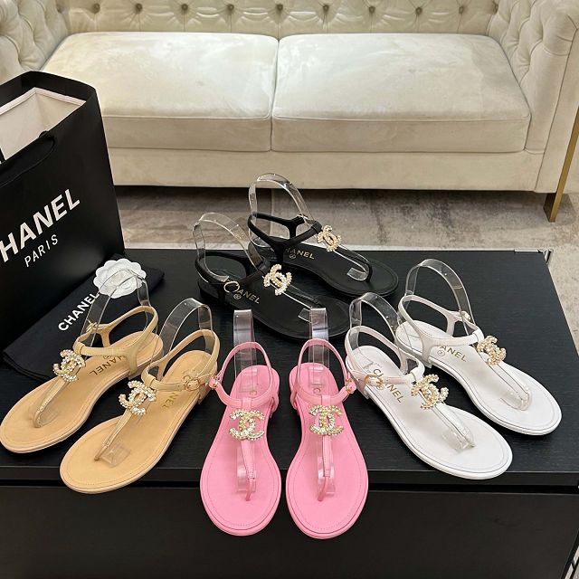 CC original lambskin thongs CH00267