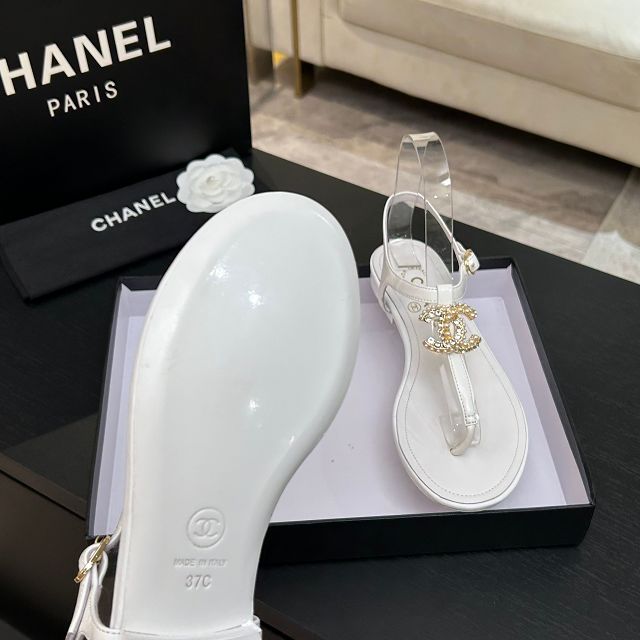 CC original lambskin thongs CH00267