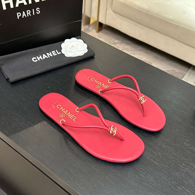 CC original lambskin thongs CH00272