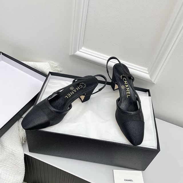 CC original mesh 65mm slingbacks CH00291