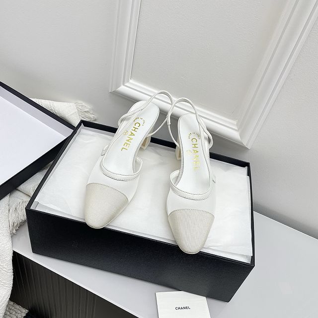 CC original mesh 65mm slingbacks CH00291