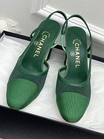 CC original mesh 95mm slingbacks CH00290