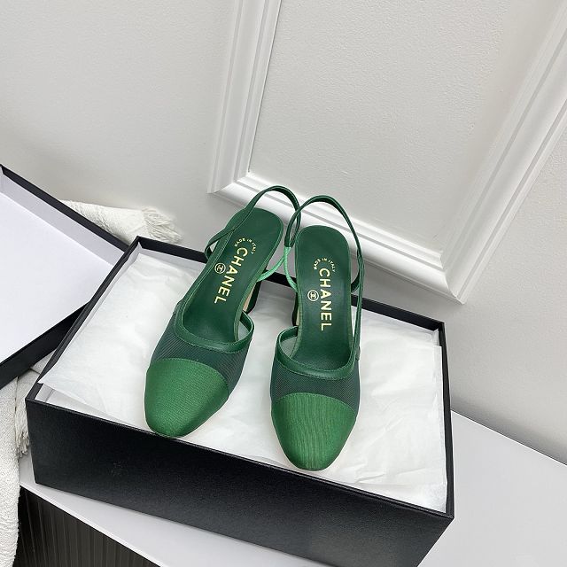 CC original mesh 95mm slingbacks CH00290