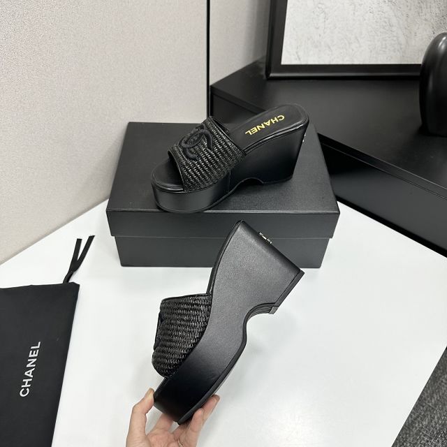 CC original raffia 99mm sandals CH00258