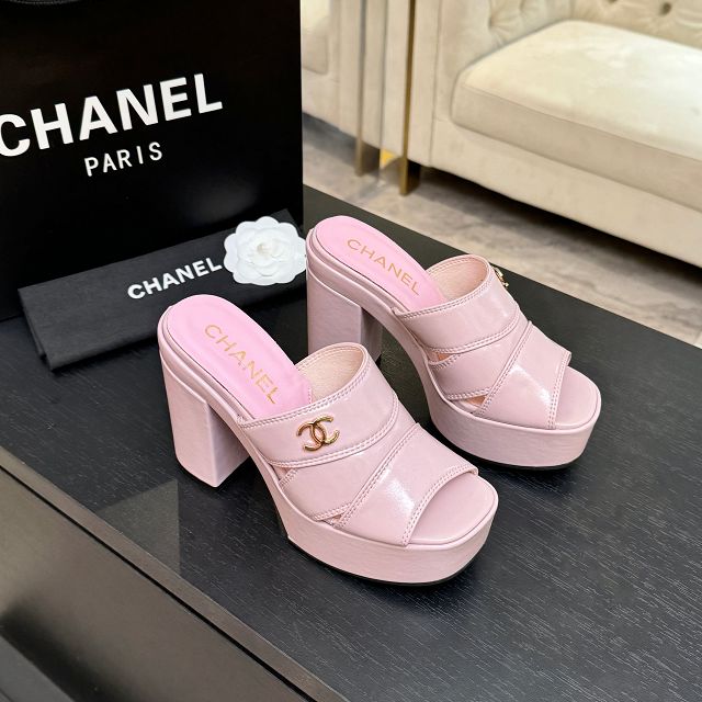 CC original shiny calfskin 125mm sandals CH00264