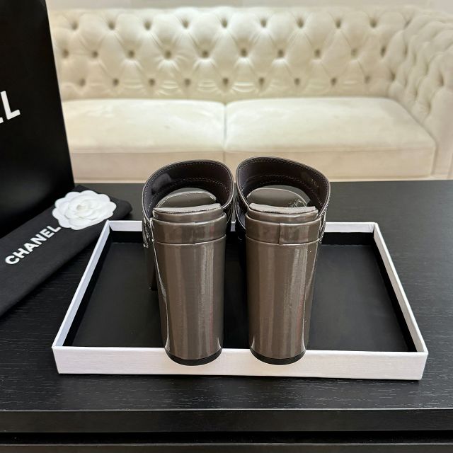 CC original shiny calfskin 125mm sandals CH00264