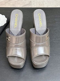 CC original shiny calfskin 125mm sandals CH00264