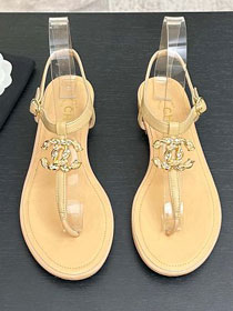 CC original suede calfskin thongs CH00268