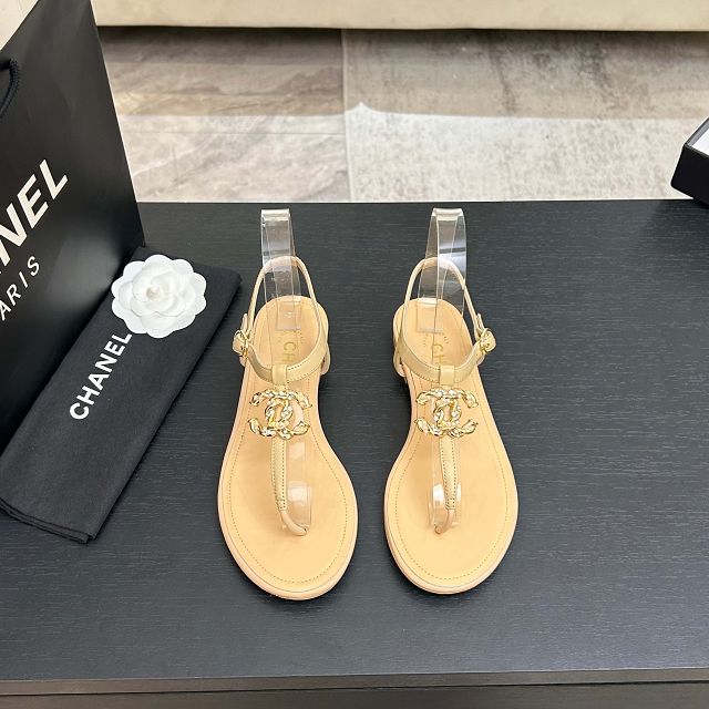 CC original suede calfskin thongs CH00268