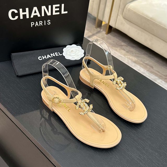 CC original suede calfskin thongs CH00268