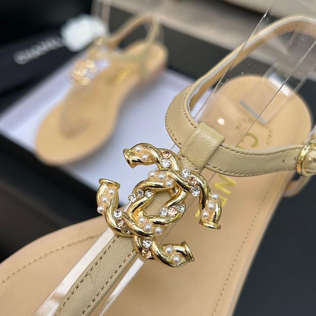 CC original suede calfskin thongs CH00268