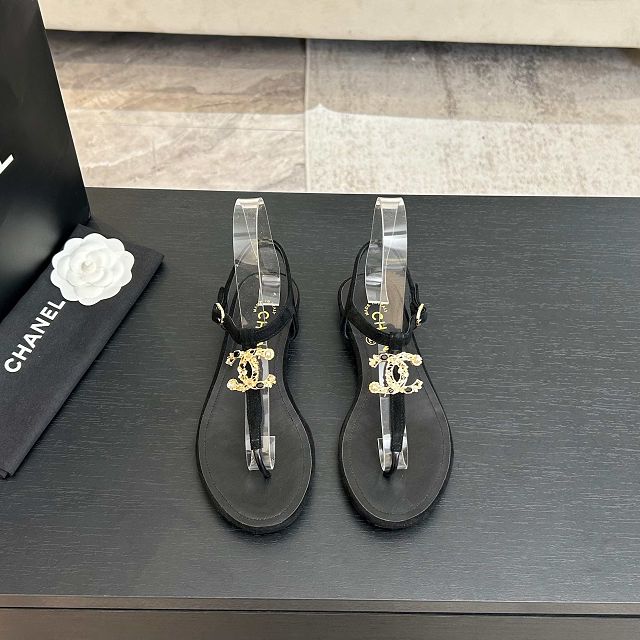 CC original suede calfskin thongs CH00270