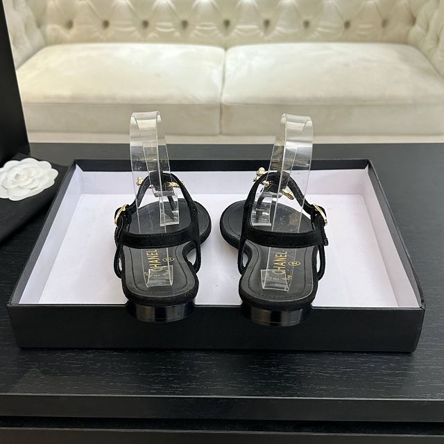 CC original suede calfskin thongs CH00270