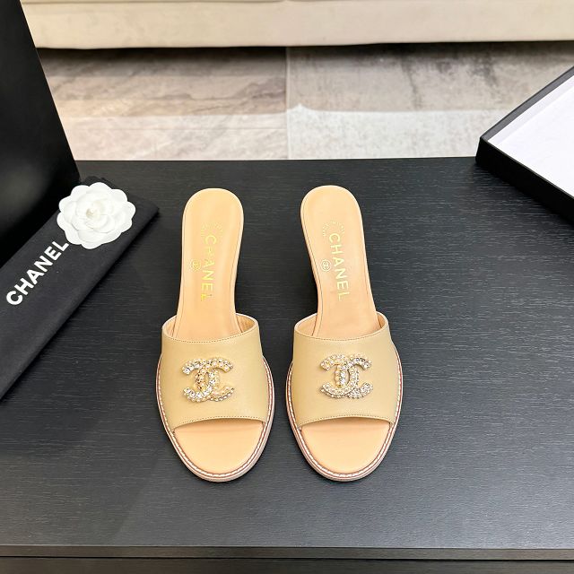 CC original calfskin 100mm sandals CH00338