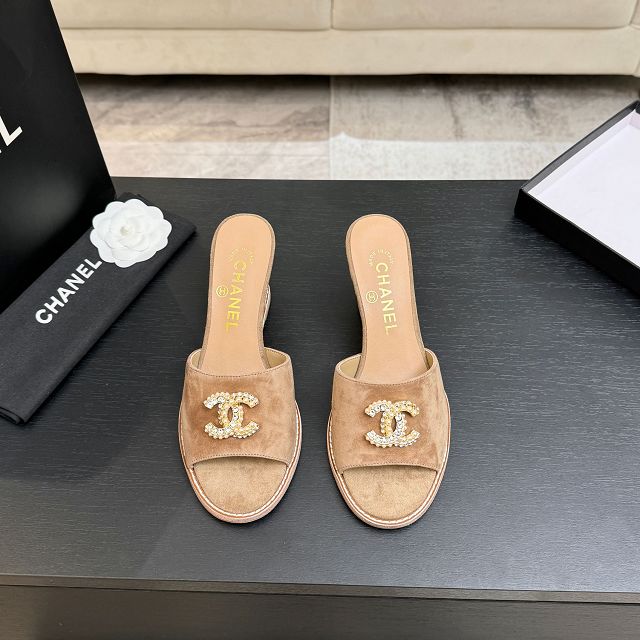 CC original calfskin 100mm sandals CH00338