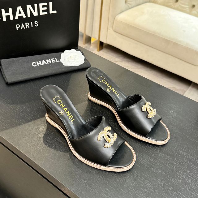 CC original calfskin 100mm sandals CH00338