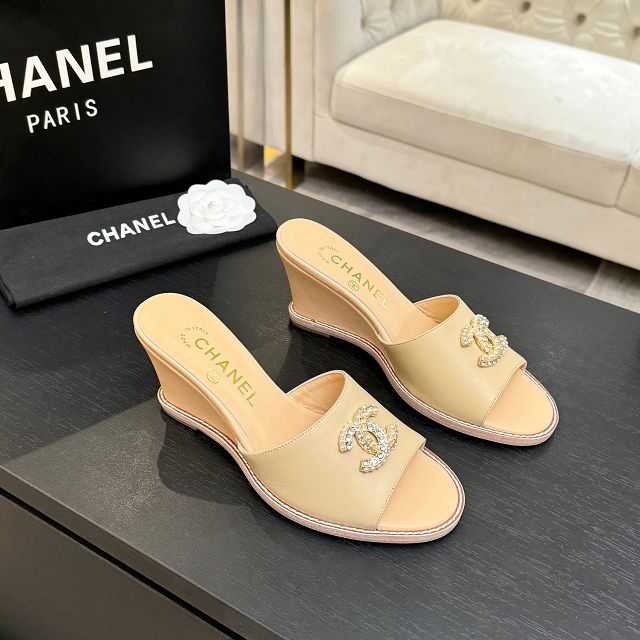 CC original calfskin 100mm sandals CH00338