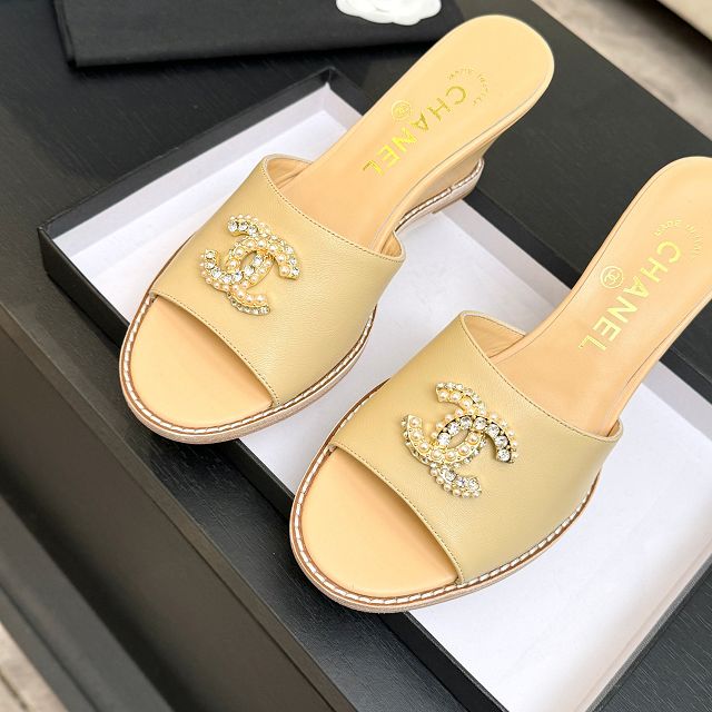 CC original calfskin 100mm sandals CH00338