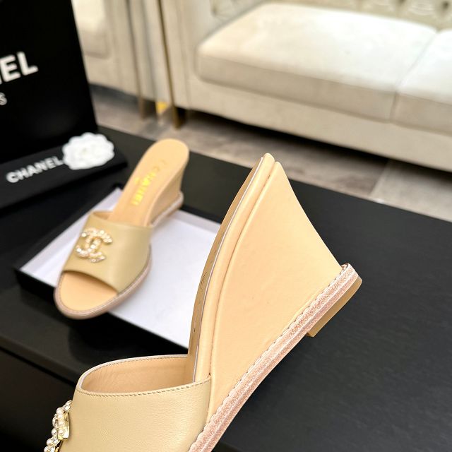 CC original calfskin 100mm sandals CH00338