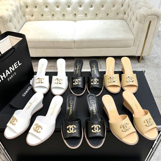 CC original calfskin 100mm sandals CH00339