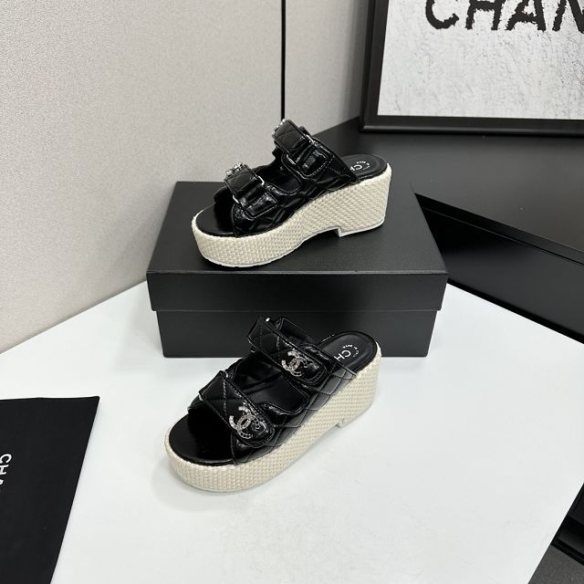 CC original calfskin 70mm sandals CH00312