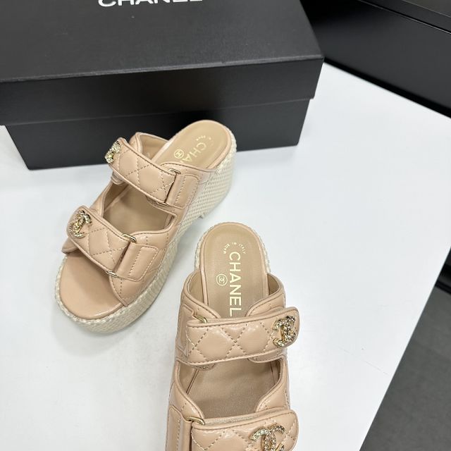 CC original calfskin 70mm sandals CH00312