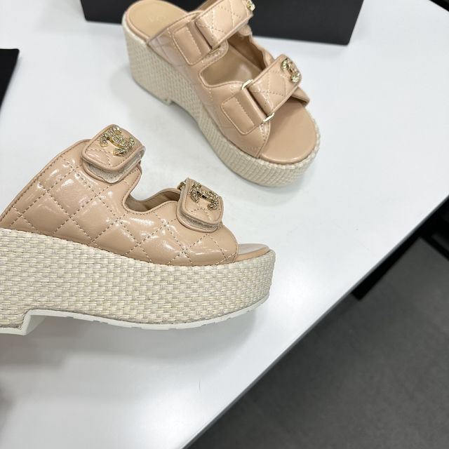 CC original calfskin 70mm sandals CH00312