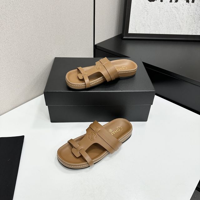 CC original calfskin mules CH00313