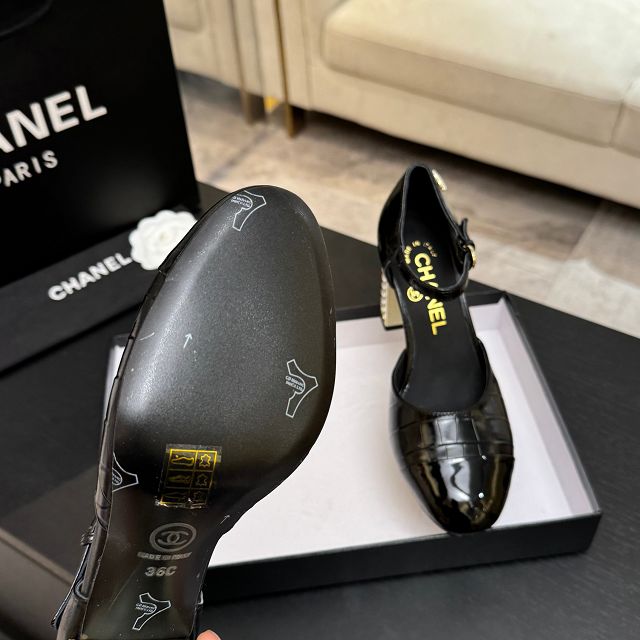 CC original crocodile calfskin 95mm sandals CH00344