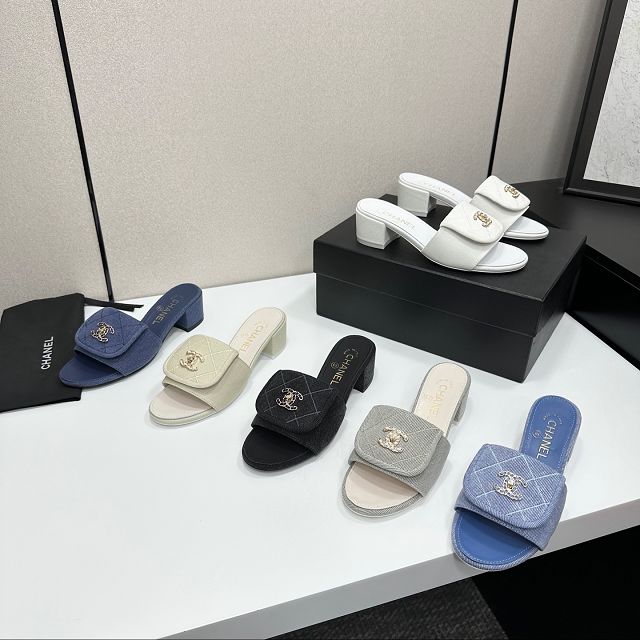 CC original denim 45mm mules CH00322