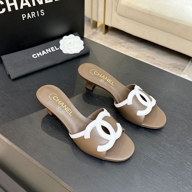 CC original lambskin 45mm mules CH00300