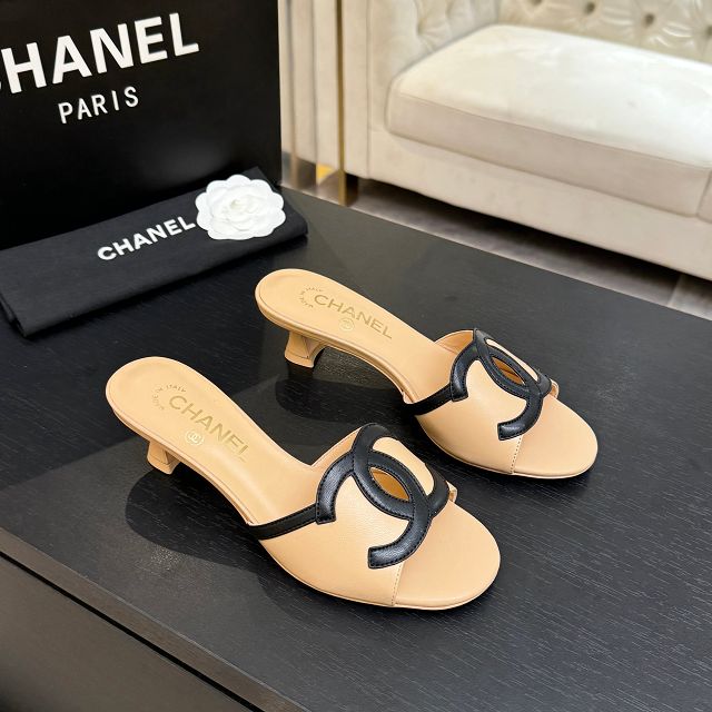 CC original lambskin 45mm mules CH00300