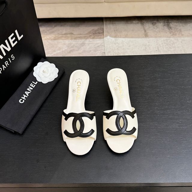 CC original lambskin 45mm mules CH00300