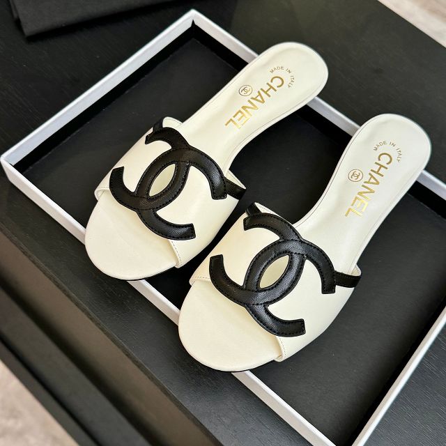 CC original lambskin 45mm mules CH00300